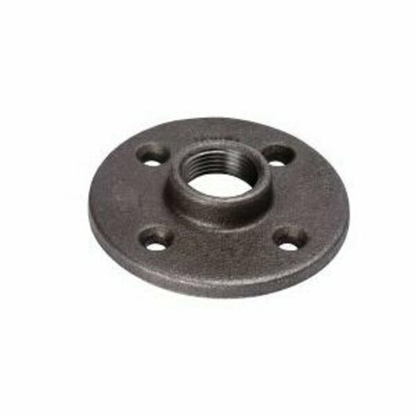 Southland Floor Flange, 1/2 in, Threaded, Iron, 300 psi Max Pressure 521-603HP